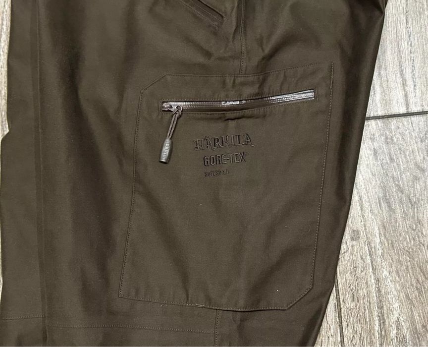 Męskie spodnie Myśliwskie HARKILA Kebne Softshell Gore-Tex roz 52