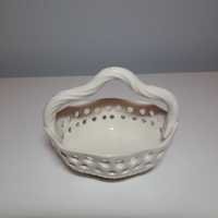 Koszyczek ażurowa porcelana Royal Creamware 1760
