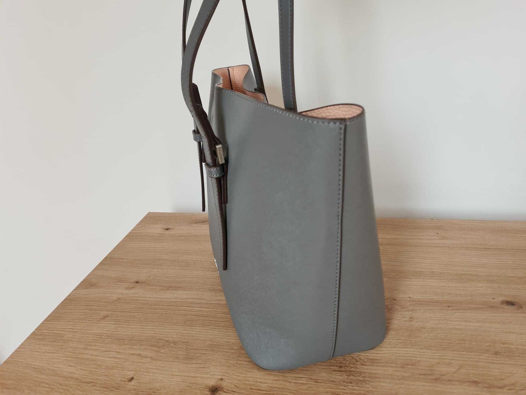 Torebka CALVIN KLEIN Ck Medium Tote Solid Szara
