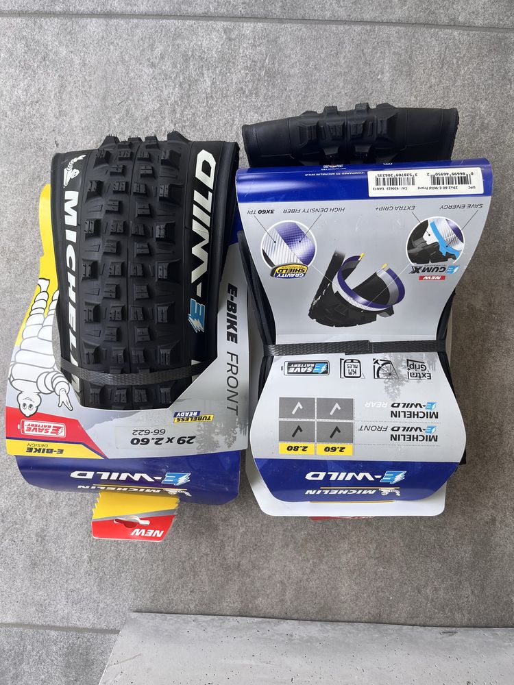Opona Rowerowa MICHELIN E-WILD 29X2.60, 66-622 zwijana ebike elektryk