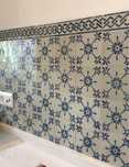 Azulejos branco com azul séc.XIX