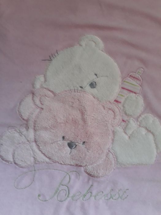 Конверт-одеяло нежно-розового цвета на синтепоне