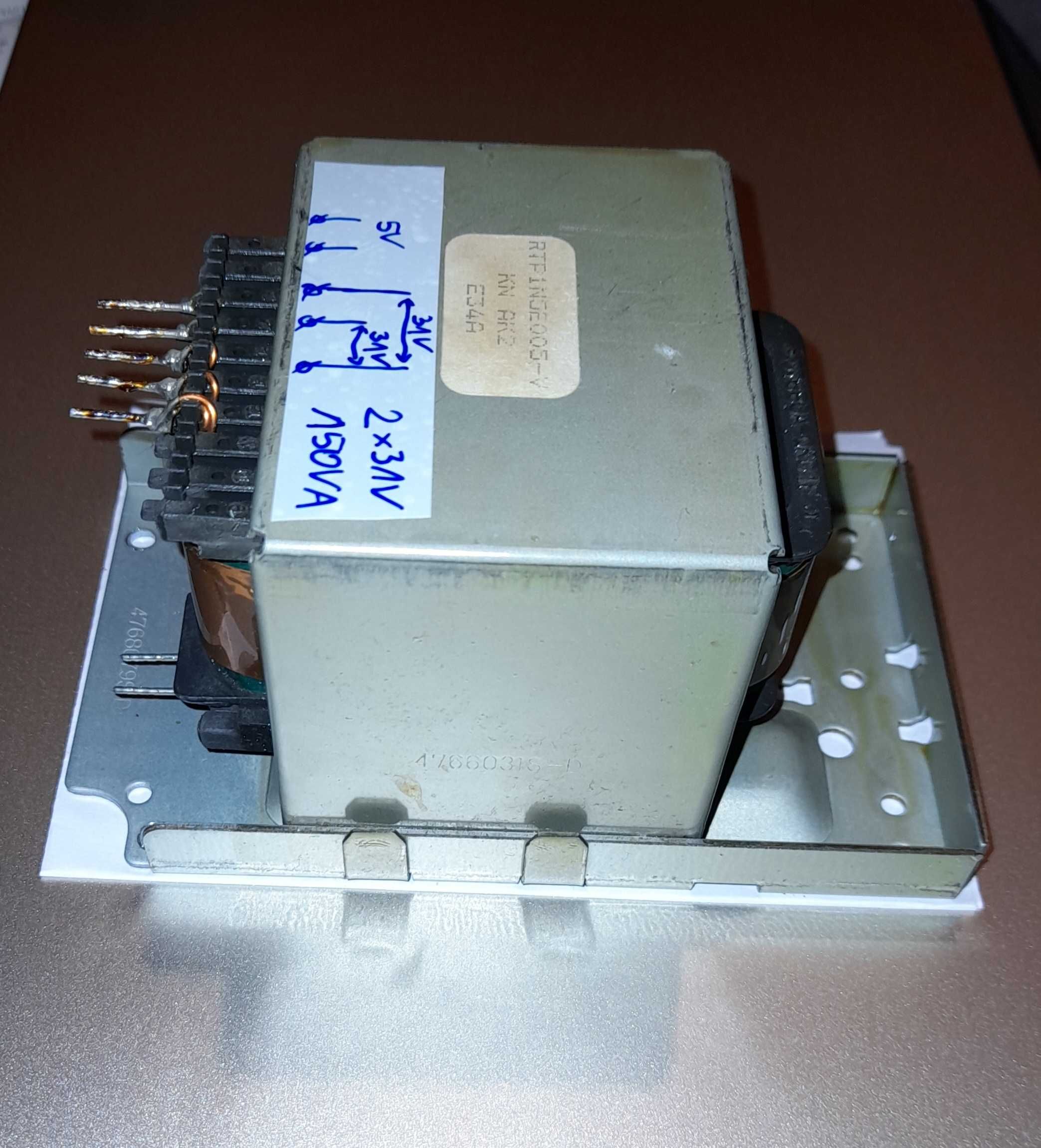 Transformator 2x31V 150VA z amplitunera Technics