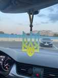 Герб України з епоксидної смоли, світиться вночі, 10 см × 6 см