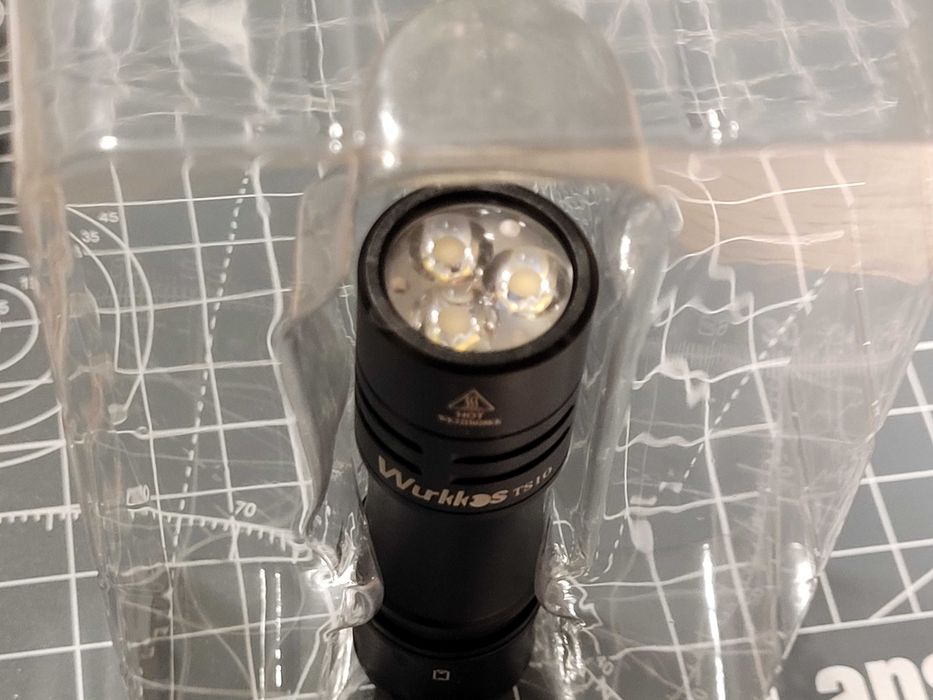 Nowa latarka Wurkkos TS10 Black + AUX IceBlue +ogniwo