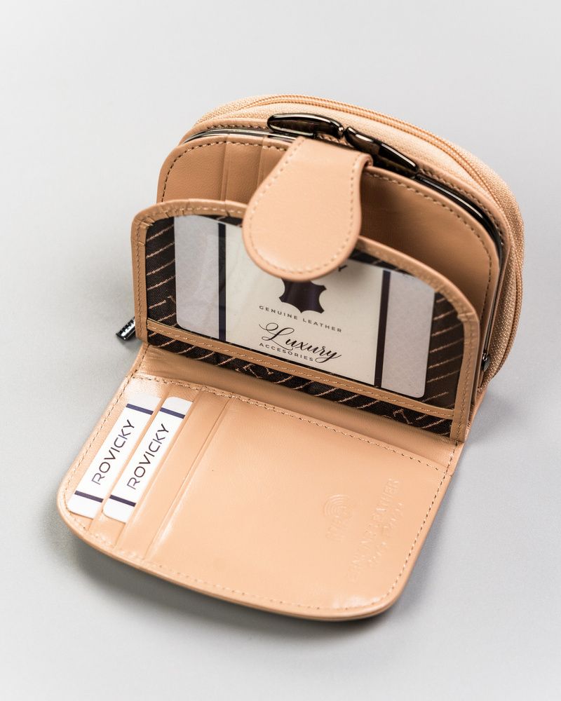 portfel damski skórzany 43972-cis-3320 beige