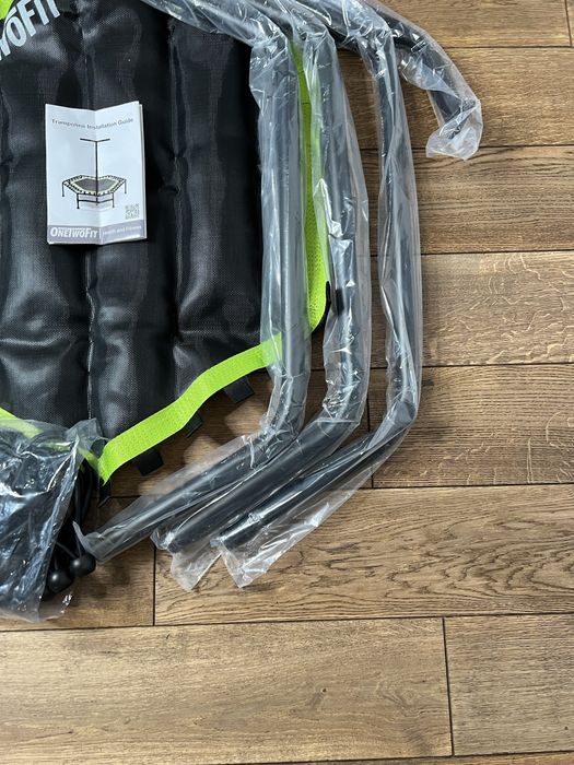 Trampolina 106 cm Cicha Stabilna Bungee Fitness Domowa do ćwiczeń