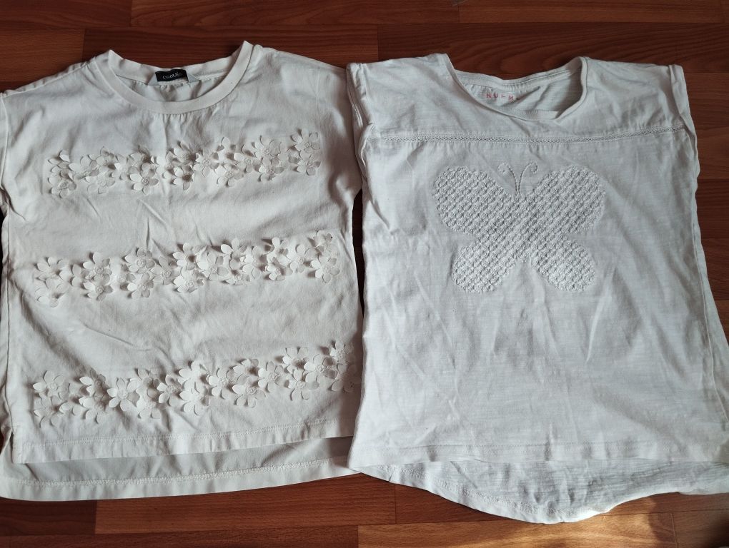 8 шт- Білі футболки, вишиванка 7-8 років, белые футболки, вышиванка