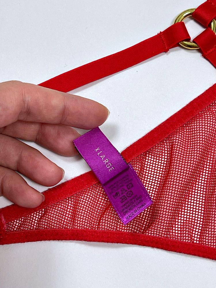 Червоні сітчасті труси стрінги XL Agent Provocateur оригінал