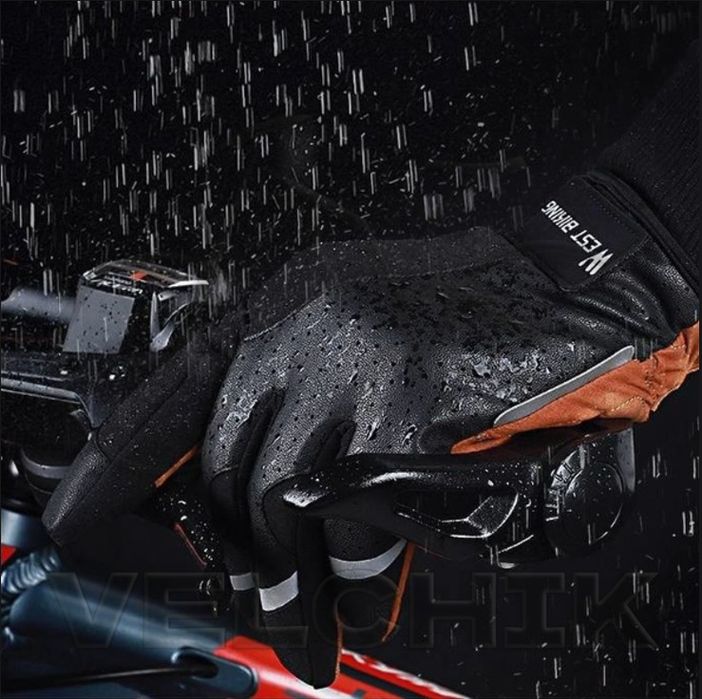 Зимові перчатки рукавички WestBiking, для велосипеда, велоперчатки