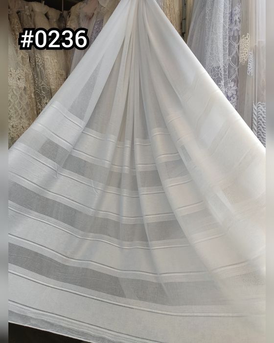 Тюль льон турецький, лен плотная гардины с полосками, штори, занавески