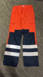 Funkcyjne spodnie damskie 36 S z odblaskami ostrzegawcze techniczne