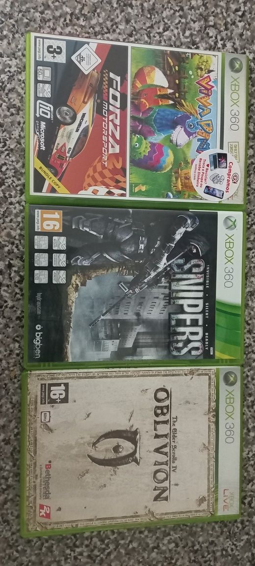 Snipers/Oblivion/Viva pinata/Forza motorsport 2 Xbox 360