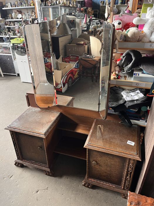 Toaletka Drewniana Antyk Bardzo Stara Vintage Retro