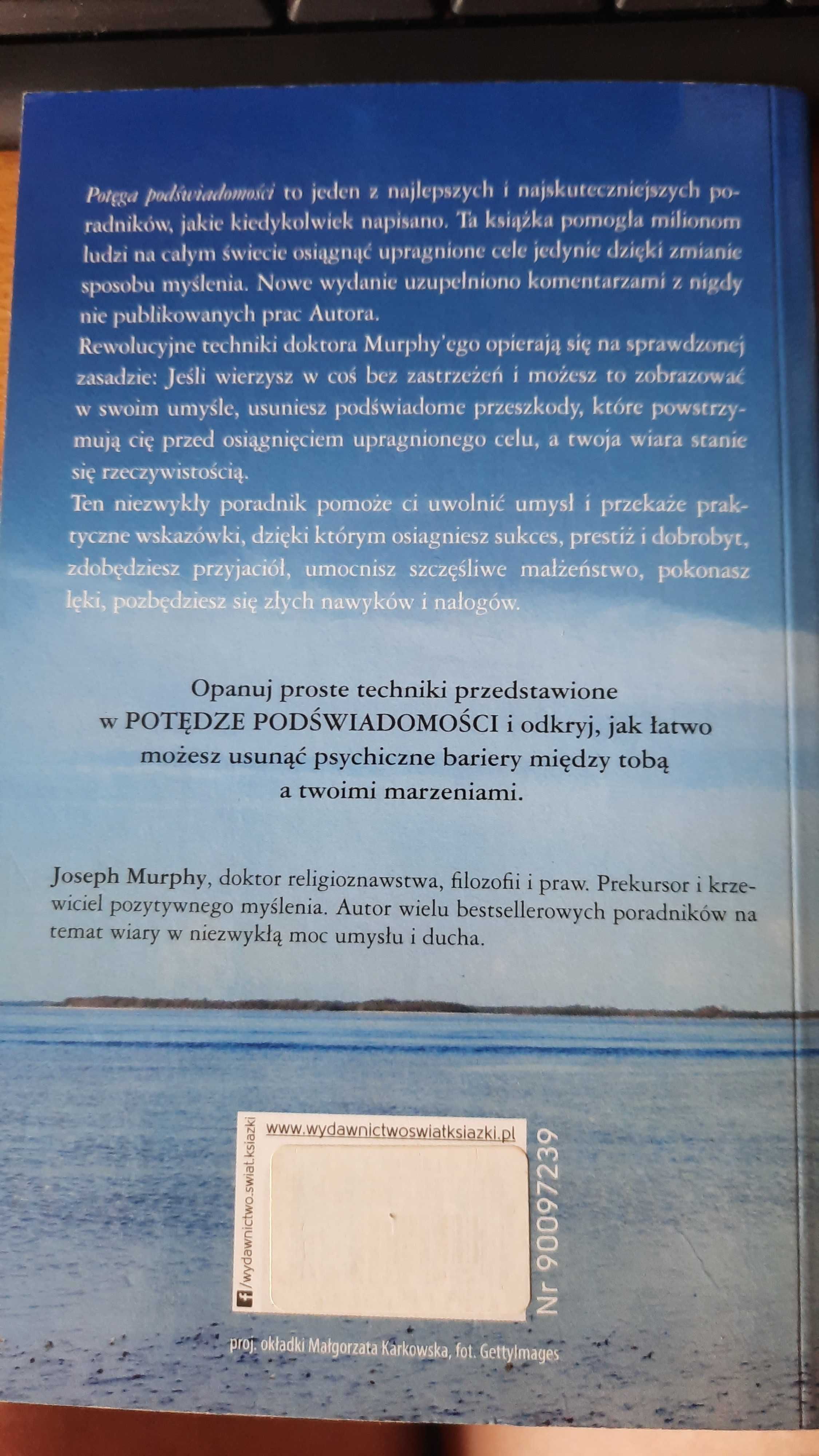 "Potęga podświadomości" Joseph Murphy książka do sprzedania.