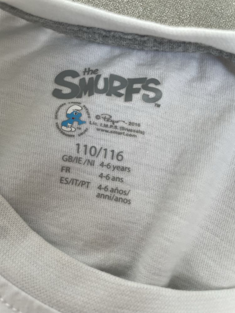The Smurfs  bawełniana letnia piżama 110/116