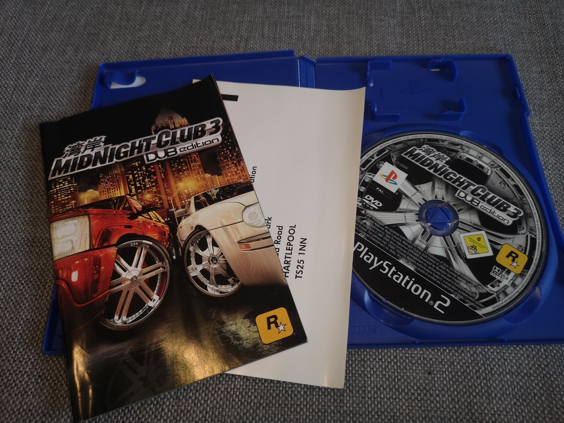 Midnight Club 3 Dub Edition PS2 gra ANG (wyd premierowe komplet)