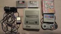 Konsola snes komplet plus 3 gry action replay 2 super stan.