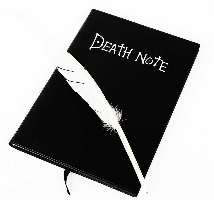 Блокнот Death Note аниме Тетрадь смерти - 80 листов - с ручкой-пером