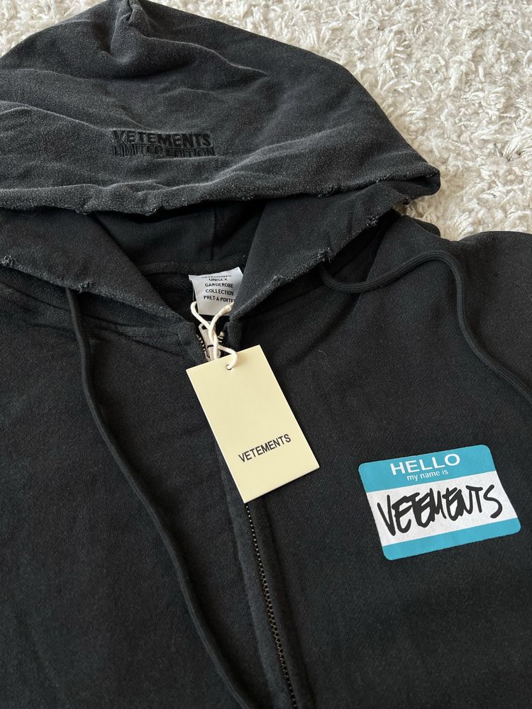 Vetements зіп худі