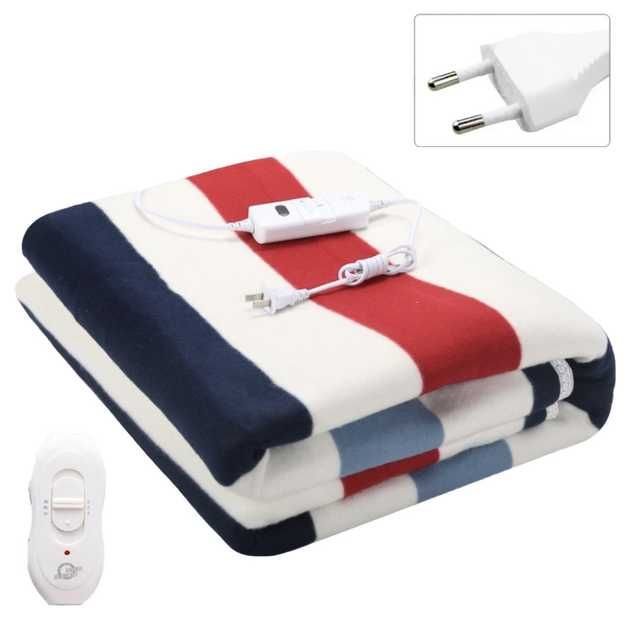 Простирадло з підігрівом 60*135 см, різнокольорові смуги.