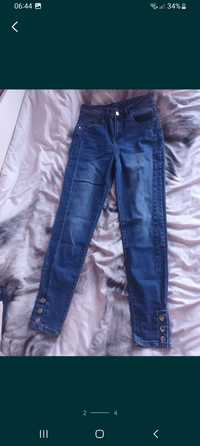 Spodnie damskie jeans granat roz. M