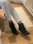 Botins pele preto
