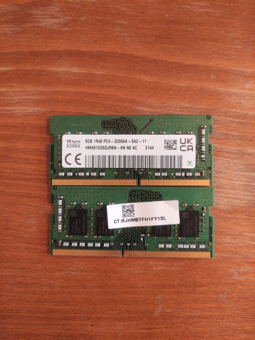 Оперативна пам'ять SK hynix 8 GB SO-DIMM DDR4 3200 MHz