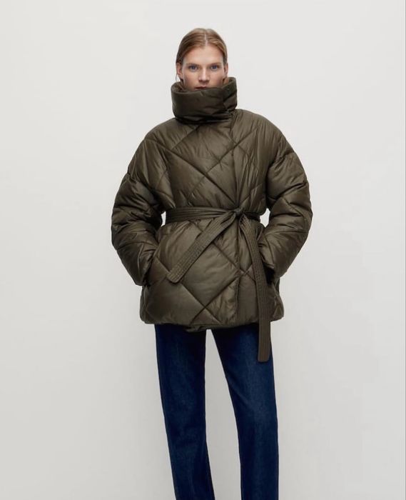 тепла осіння жіноча куртка massimo dutti массімо дутті