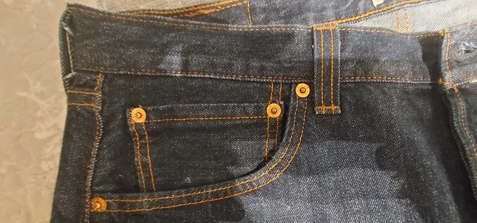 Spodnie LEVIS 501 granatowe W36 L30 100% bawełna