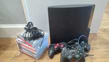 PS3 slim CECH-2504B 9 gier