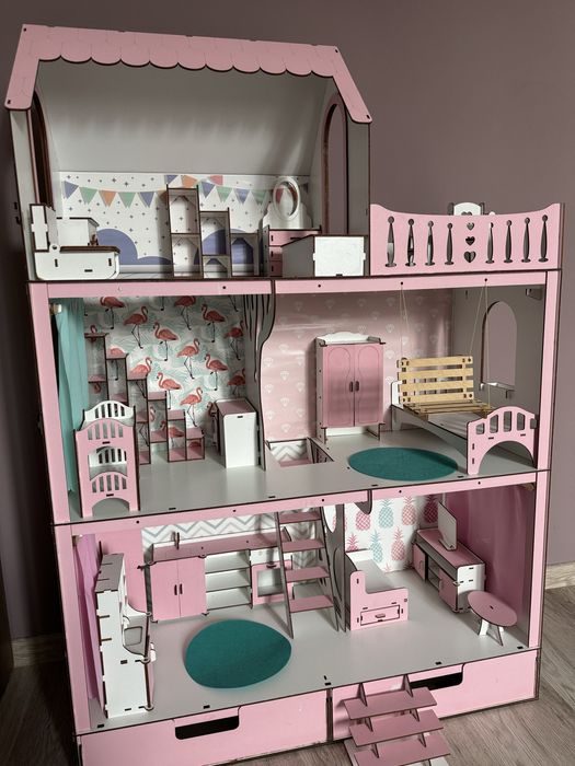 Будинок для ляльок/ляльковий будиночок NestWood для барбі