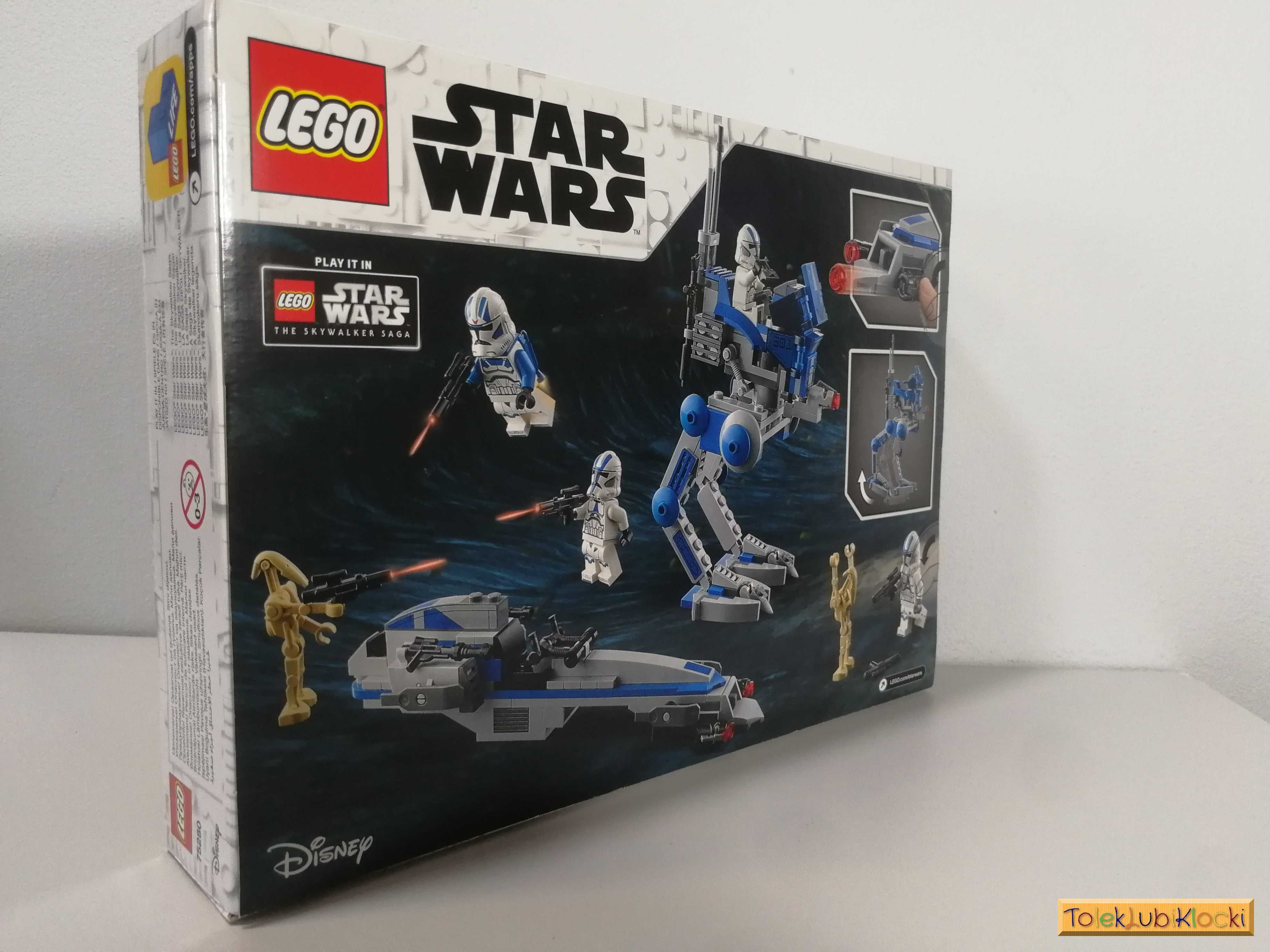 LEGO Star Wars [75280] - Klony z 501. legionu [NOWY]