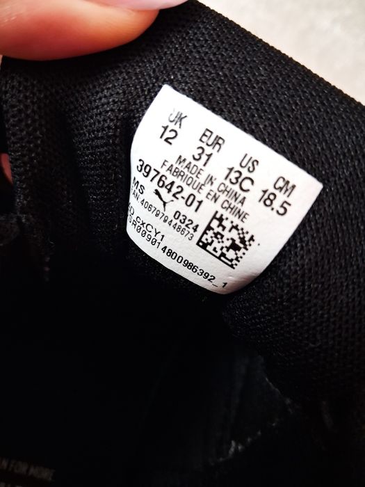 Czarne sportowe buty tenisówki adidasy na rzepy  puma courtflex  v3 31