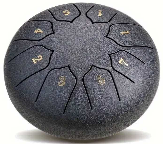 BĘBEN JĘZYKOWY STEEL TONGUE DRUM handpan 6" 8 tonów + pokrowiec + nuty