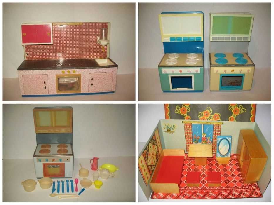 Игрушка набор кукольная мебель времён СССР