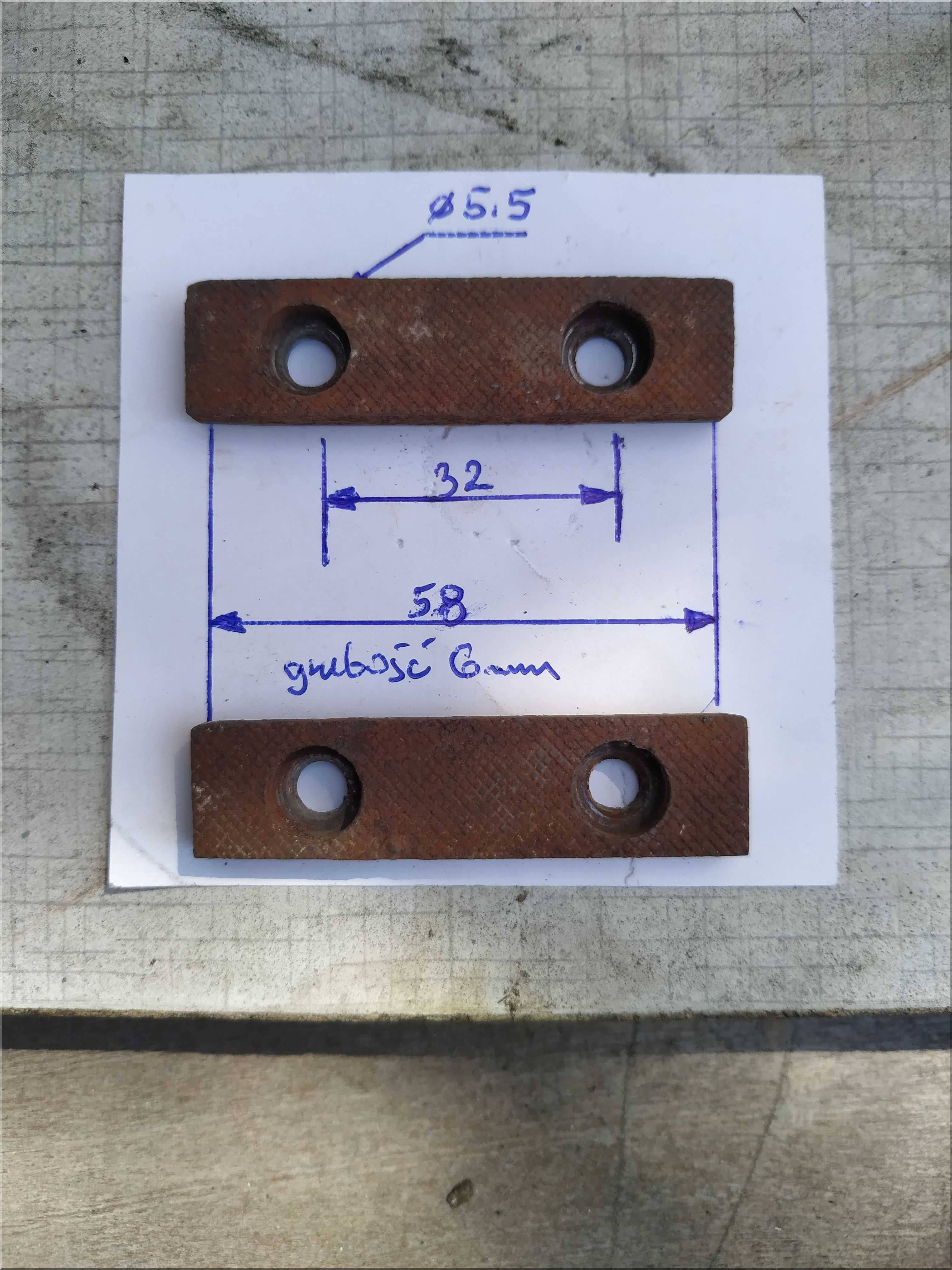 Szczeki do imadła długość 58mm