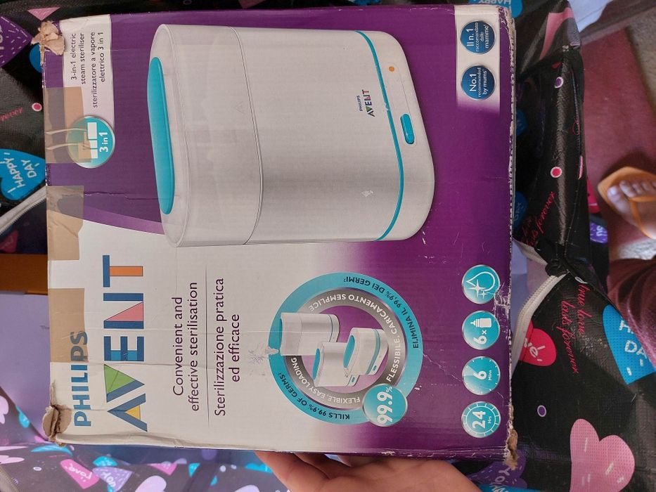Esterilizador vapor elétrico 3 em 1 Avent