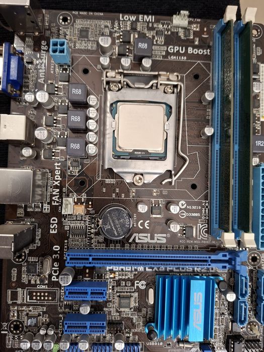 Motherboard asus P8H61-M LX3 PLUS R2.0 e processador I7 3770 com 8 g d
