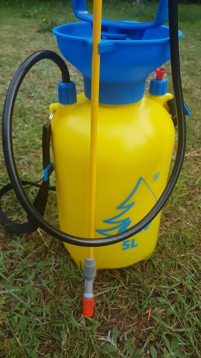 Mocny Opryskiwacz Ciśnieniowy Ręczny 5l Ogród Lanca XXL+2 dysze GRATIS