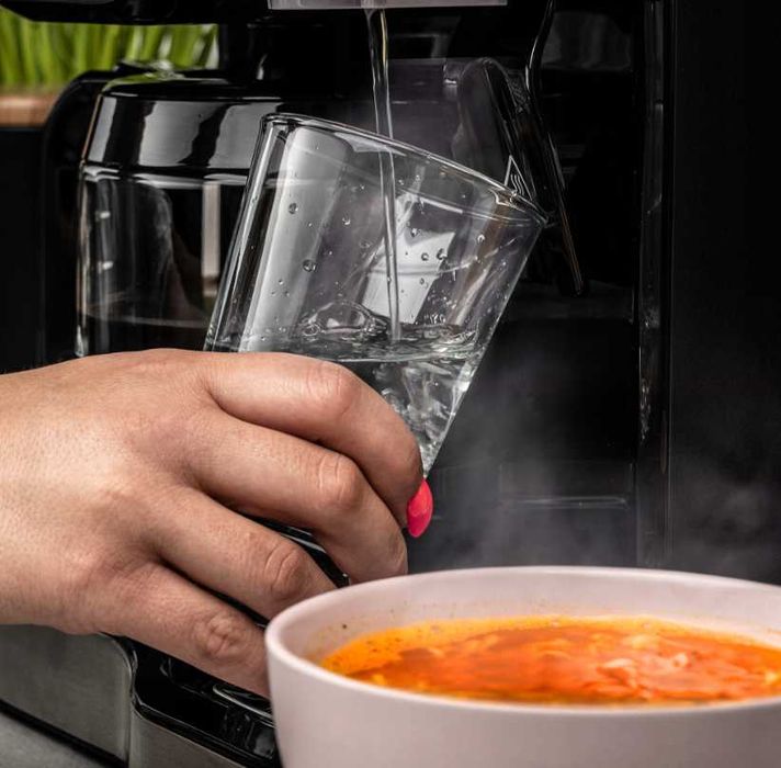 Nowy EKSPRES Yoer PRZELEWOWY Do Kawy 2w1 1900W + Dystrybutor Wody -20%