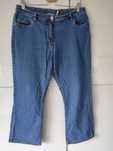 Niebieskie spodnie jeansy bootcut z rozszerzanymi nogawkami rozmiar 44