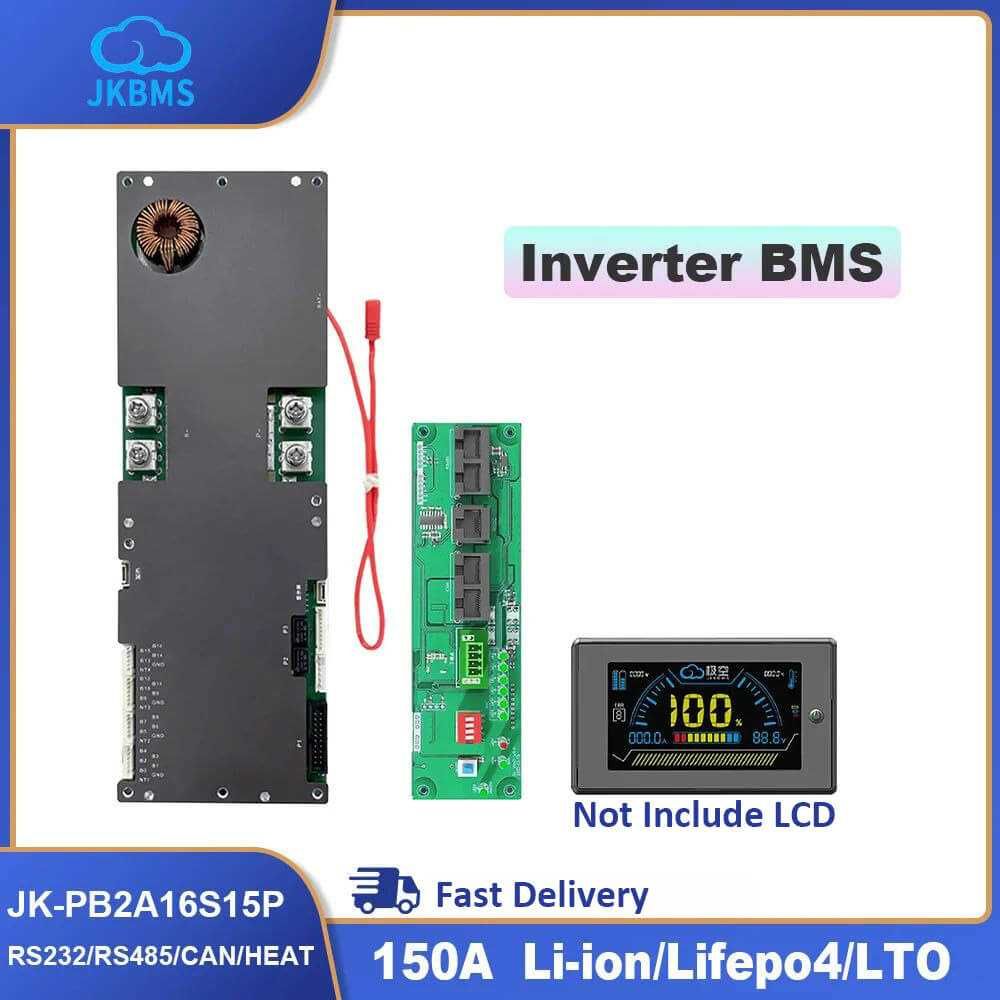 JK BMS PB2A16S20P 200A 2A 16s та ін BMS LCD 4.3 3.2 сбірка