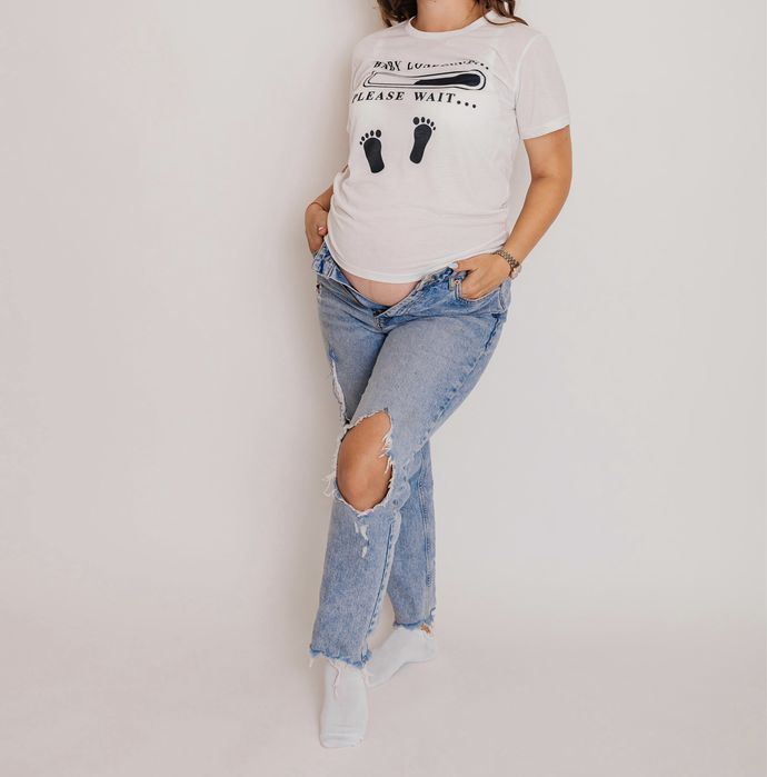 Футболки парні для фотосесії вагітності, familylook