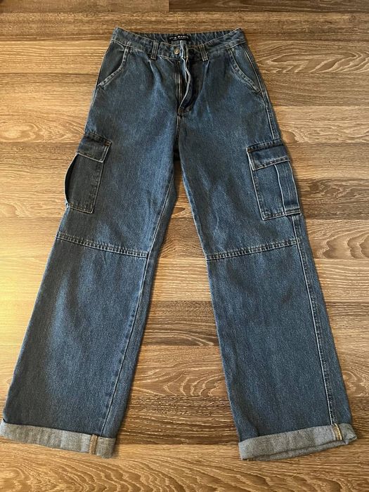 Джинси сині жіночі карго