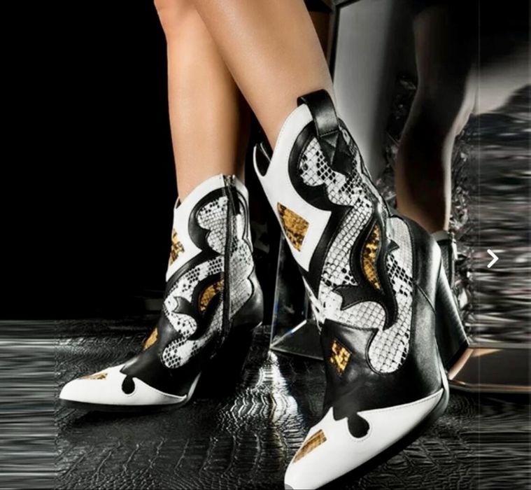 Сапоги Zara в ковбойском стиле / стиль вестерн