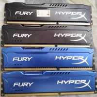 DDR3 4GB 1600MHz ОЗУ HyperX Fury Blue Black