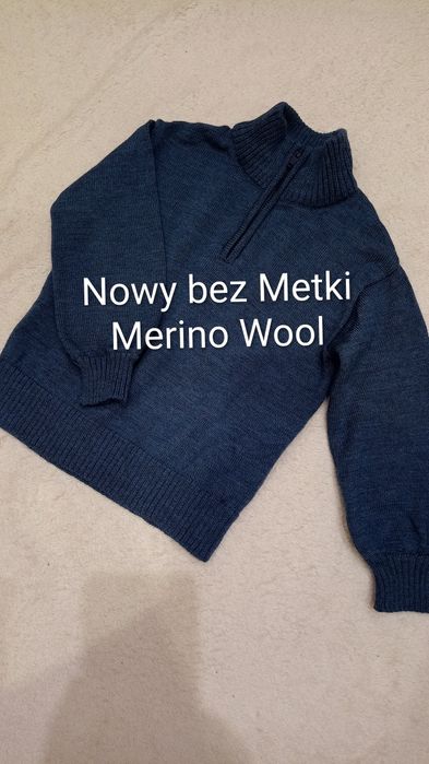Śliczna Nowa bluza wełniana, Merino Wool wełna Cubus 98/104