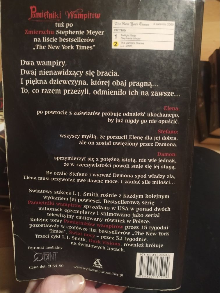 Pamiętniki wampirów księga 2
