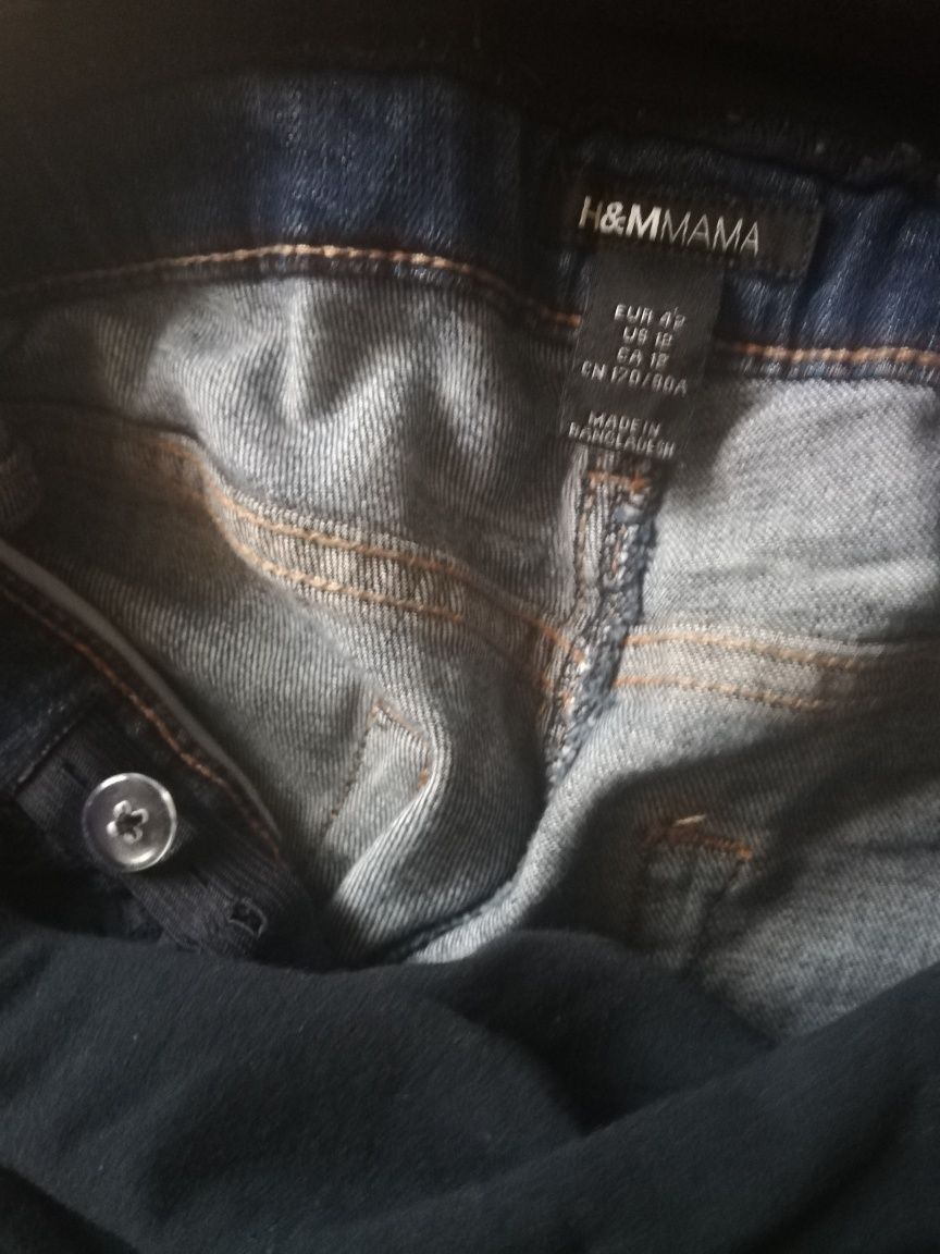 Spodnie jeans ciążowe H&M roz 42